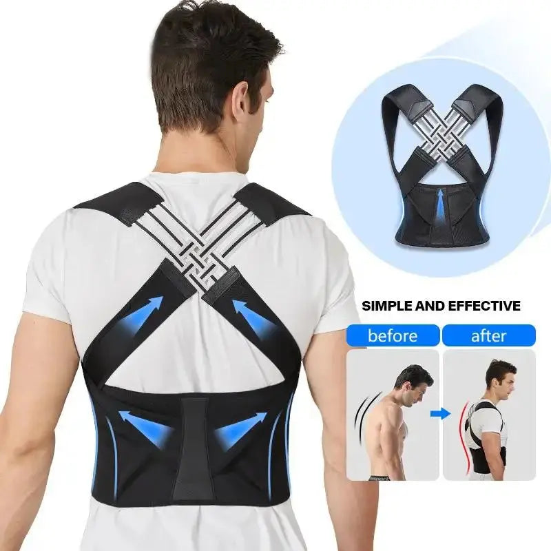 SpineX™ Posture Corrector – Back & Shoulder Support Brace