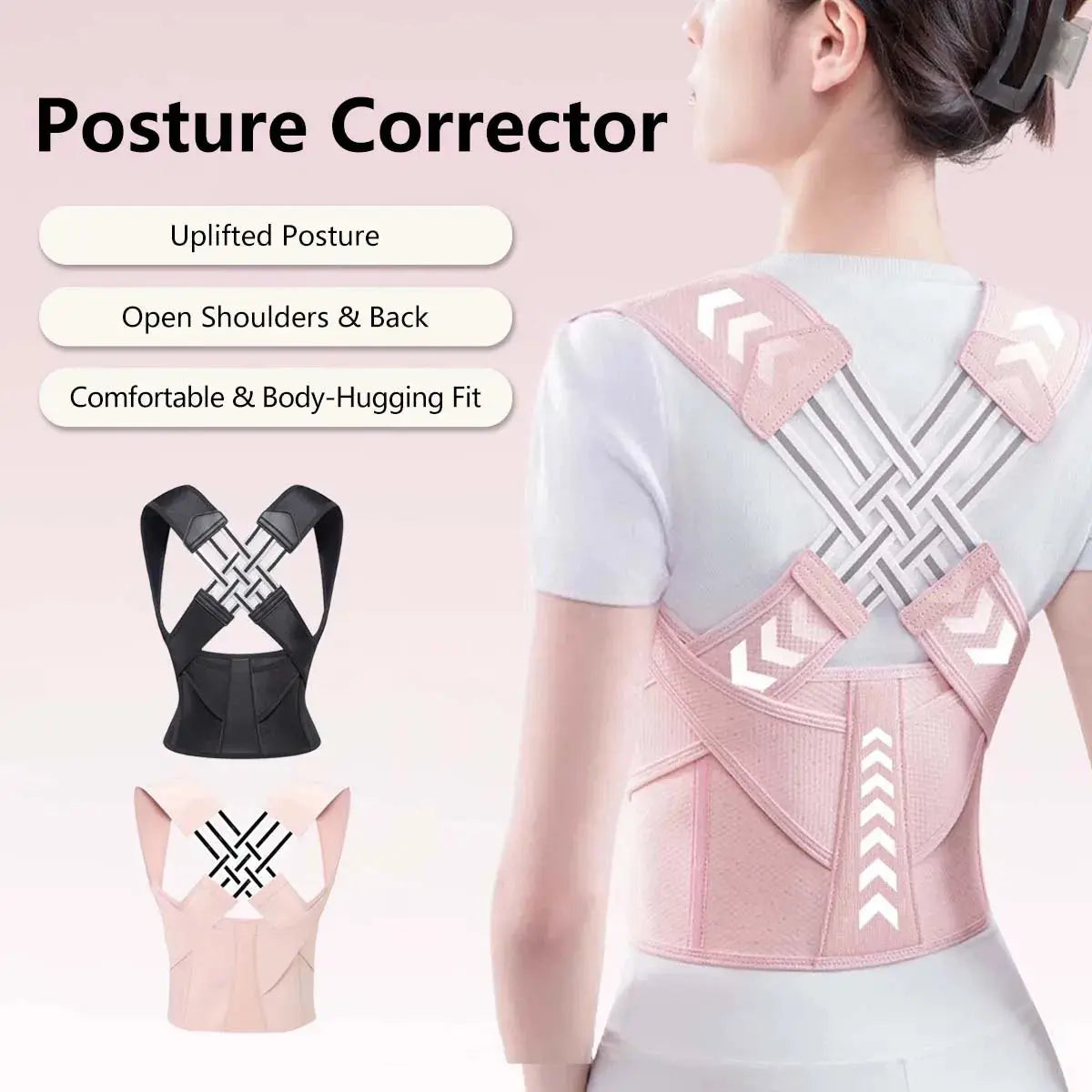 SpineX™ Posture Corrector – Back & Shoulder Support Brace